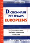 Dictionnaire des termes européens